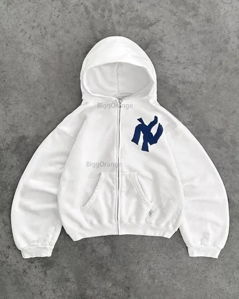 2025 new personalized fashion printed hooded sweatshirt Y2K street clothing letter pattern high quality hoodies couples selling
