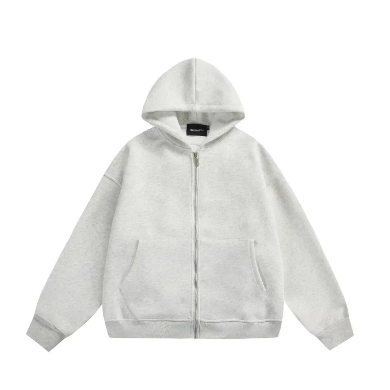 Streetwear fashion three-dimensional backpack casual hoodie Y2K autumn winter high street trend punk men's top loose sportswear