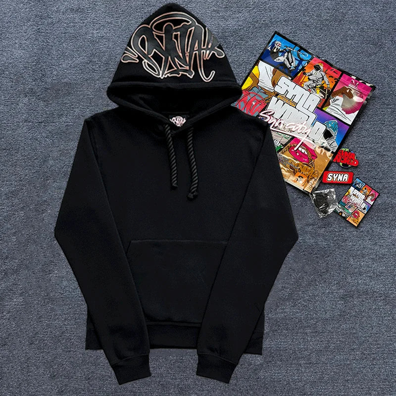 UK Sy-world Pullover Tops Tracksuit y2k Fashion Hip Hop Street Men Women  Casual Loose Hoodies Sportswear Pants Trousers Cotton