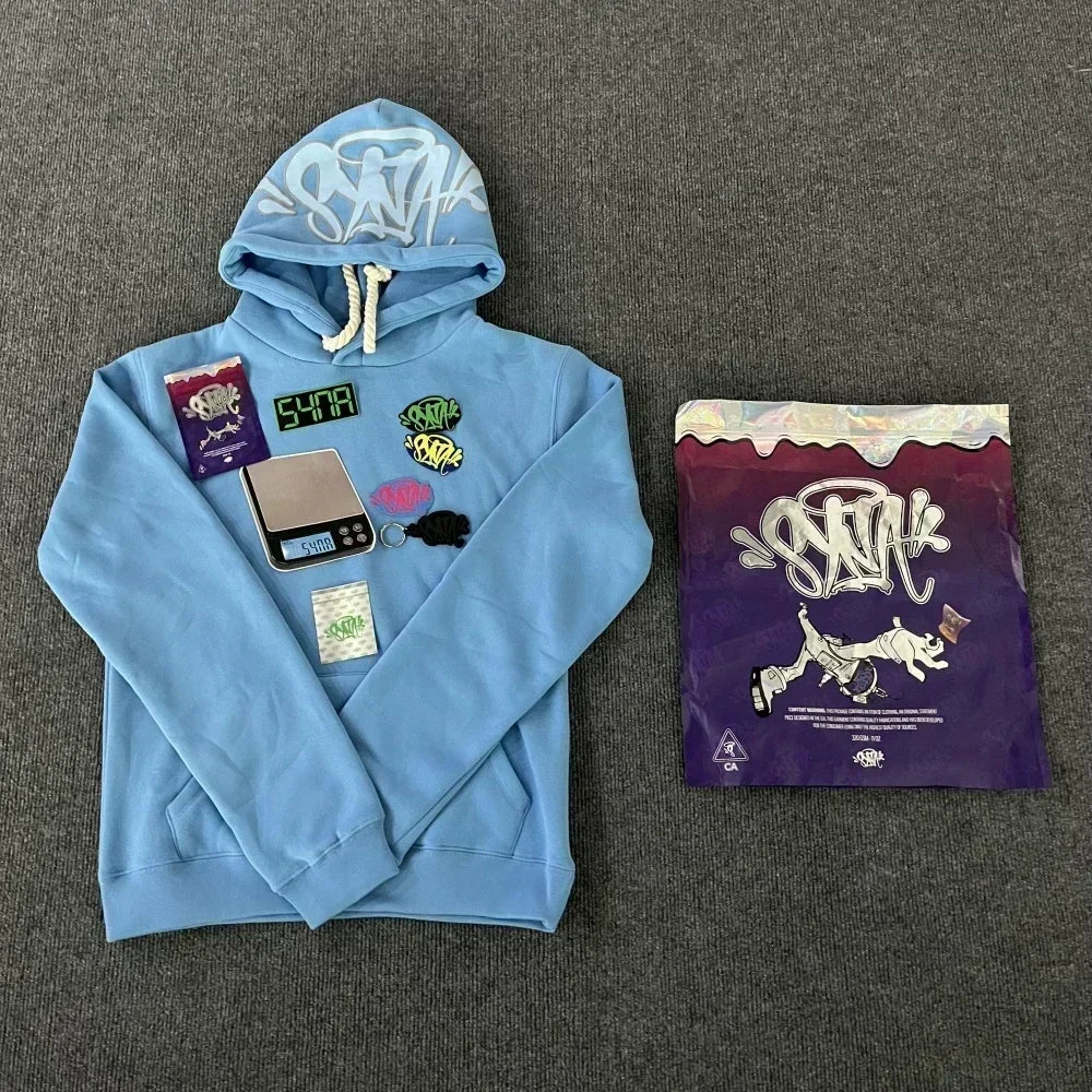 UK Sy-world Pullover Tops Tracksuit y2k Fashion Hip Hop Street Men Women  Casual Loose Hoodies Sportswear Pants Trousers Cotton
