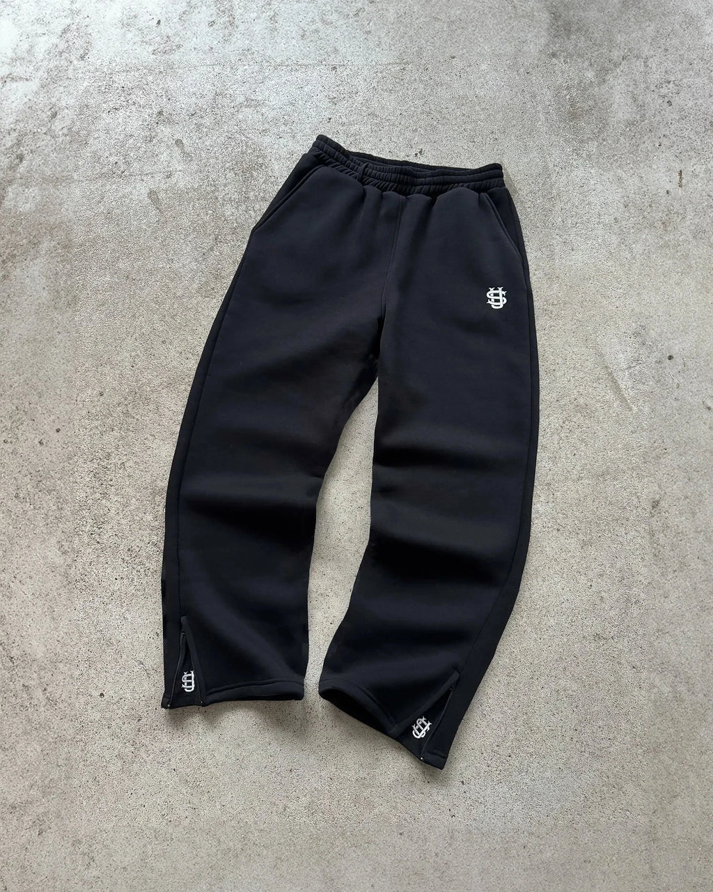 Y2k Retro Zip Embroidery Pattern Hoodie Loose Straight Baggy Pants Men's Pullover Unisex Women Hip Hop Harajuku Casual Pant Goth